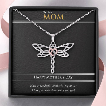 Gift for Mom - Dragonfly Necklace